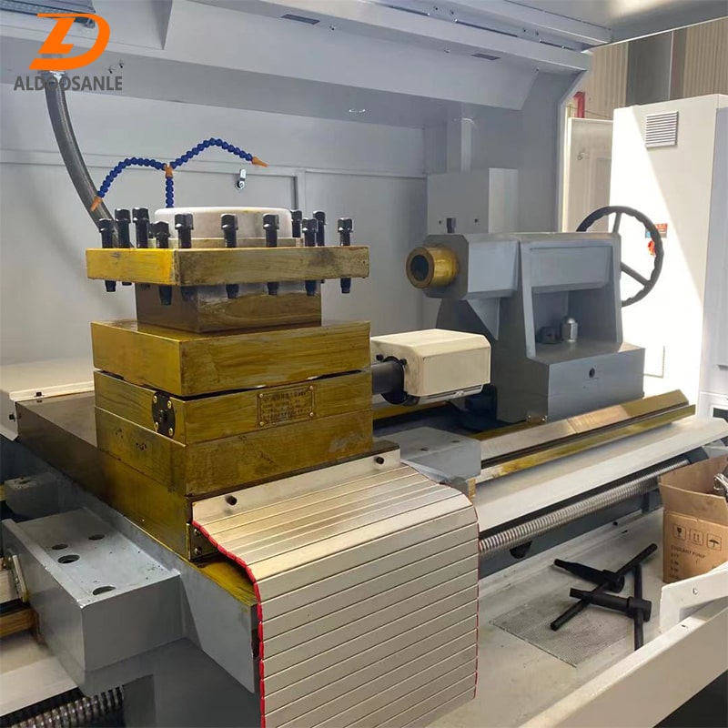 lathe for pipe large spindle bore cnc lathe machine QK1322 CNC pipe threading lathe