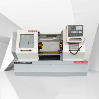 CNC مخرطة سرير مسطح ALCK6150 CNC مخرطة أفقية