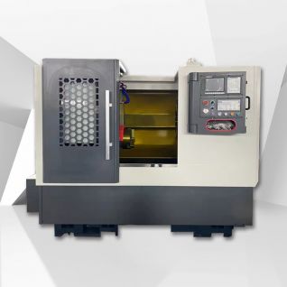 مخرطة CNC معدنية ALTCK50A مخرطة CNC ذات السرير المائل