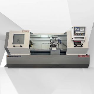 مخرطة CNC ذات قاعدة مسطحة ALCK6150X2000 كبيرة